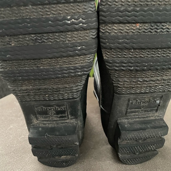 Chooka Womens size 7 Black Rain Boots Fisherman Asthetic Waterproof - Picture 7 of 7